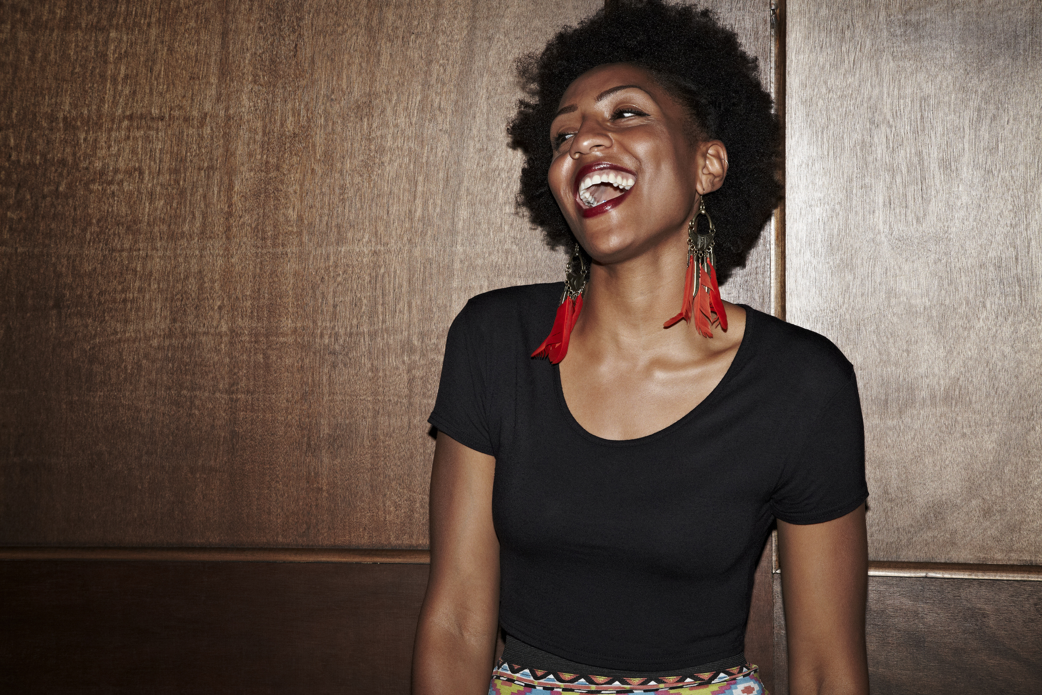 Girl having fun socially